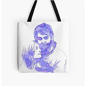 Linda and Paul McCartney Over Print Tote Bag