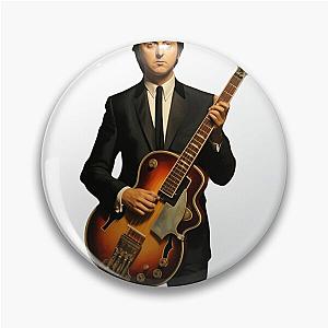 Paul McCartney Holding Guitar Pin