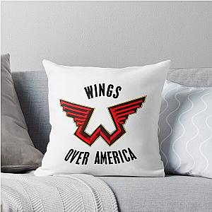 Vintage 1976 Paul McCartney Wings Throw Pillow