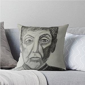 Paul McCartney Sketch Throw Pillow