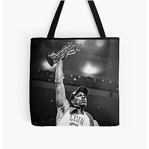 Paul Pierce Finas MVP Black White All Over Print Tote Bag
