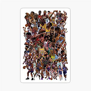 Basketball Hall of Fame Legend Kobe Carmelo LeBron Shaquille O'Neal Ray Allen Paul Pierce Iverson Jason Kidd Sticker