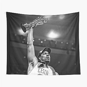 Paul Pierce - NBA MVP Black White Tapestry