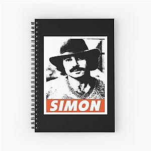 Mens Funny Paul Simon Gift For Music Fans Spiral Notebook