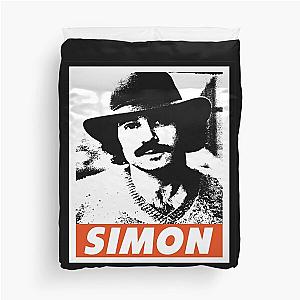 Mens Funny Paul Simon Gift For Music Fans Duvet Cover