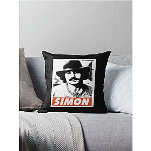 Mens Funny Paul Simon Gift For Music Fans Throw Pillow