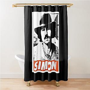 Mens Funny Paul Simon Gift For Music Fans Shower Curtain