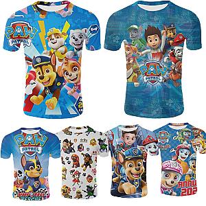 Paw Patrol Cartoon Anime Printed Kids Summer T Shirt