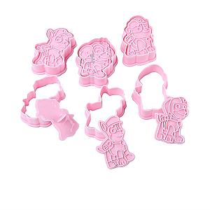 Paw Patrol Pink Dogs 6Pcs/set Cookie Mold