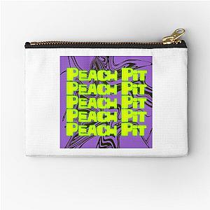Peach Pit Band Zipper Pouch