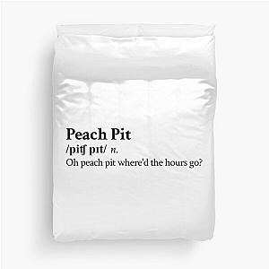 Peach Pit Aesthetic Quote Indie Rock Band Lyrics Duvet Cover