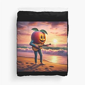 Peach Pit Band Musician Art - Retro Cartoon Music Duvet Cover