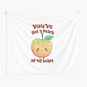 Sweet and Sassy: Discover the Juicy Delight of the Peach Pit Collection Tapestry