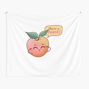 Sweet and Sassy: Discover the Juicy Delight of the Peach Pit Collection Tapestry