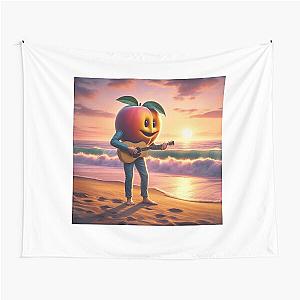 Peach Pit Band Musician Art - Retro Cartoon Music Tapestry