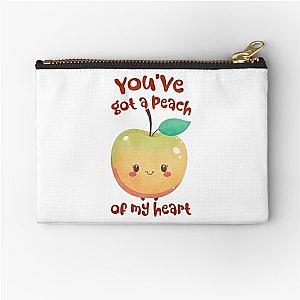 Sweet and Sassy: Discover the Juicy Delight of the Peach Pit Collection Zipper Pouch