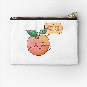 Sweet and Sassy: Discover the Juicy Delight of the Peach Pit Collection Zipper Pouch