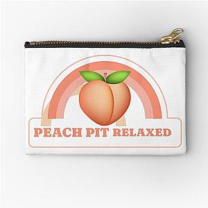 Peach Pit Relaxed Zipper Pouch