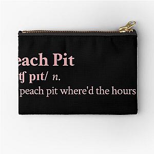 PEACH PIT Zipper Pouch