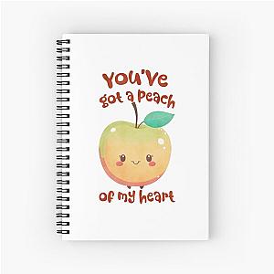 Sweet and Sassy: Discover the Juicy Delight of the Peach Pit Collection Spiral Notebook