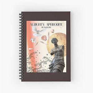 Alrighty Aphrodite Peach Pit Collage Spiral Notebook