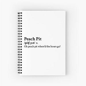 Peach Pit Aesthetic Quote Indie Rock Band Lyrics Spiral Notebook