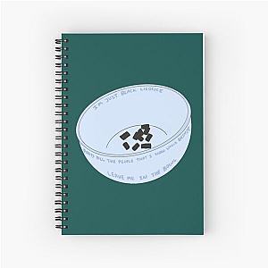 Peach Pit - Black Licorice Spiral Notebook