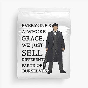 Tommy Shelby - everyone's a whore Peaky Blinders Duvet Cover