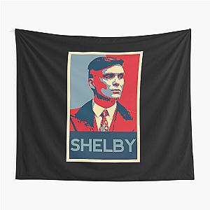 Tommy Shelby Stylized Face Tapestry