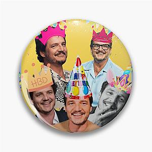 Pedro Pascal Birthday Card Pin