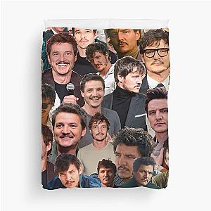 Pedro Pascal Photo Collage Duvet Cover