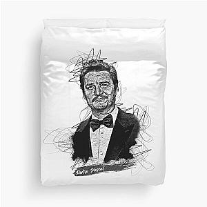 Pedro Pascal Abstract Sketch Art, Pedro Pascal Duvet Cover