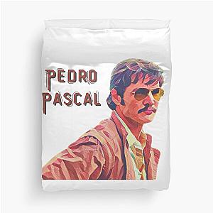 Cool & Swooning Pedro Pascal in Vintage Art Duvet Cover