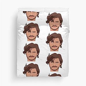 Pedro Pascal Cartoon Messy Hair Duvet Cover