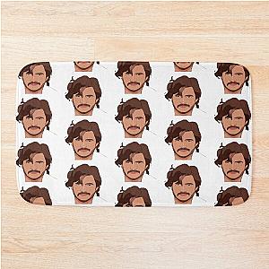 Pedro Pascal Cartoon Messy Hair Bath Mat