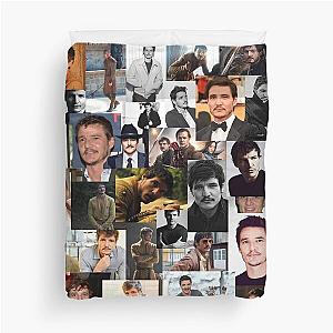 Pedro Pascal Abstract Seamless Collage Duvet Cover