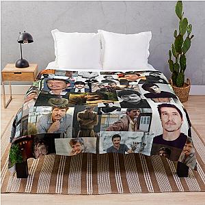 Pedro Pascal Abstract Seamless Collage Throw Blanket