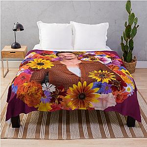 Pedro Pascal Flowerburst Throw Blanket