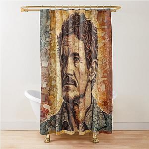 Pedro pascal Retro Painting Shower Curtain