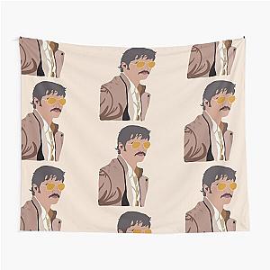 Pedro Pascal 'Javier Peña' Drawing Cartoon Tapestry