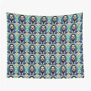 Cosmic Pedro Pascal Guru Art Tapestry