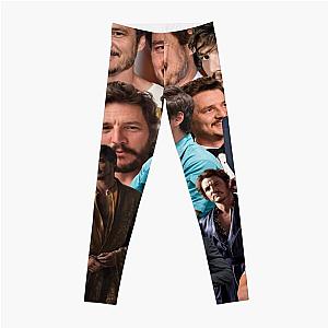 pedro pascal photo collage Leggings