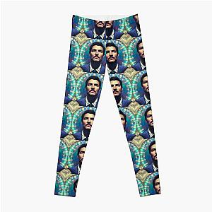 Cosmic Pedro Pascal Guru Art Leggings