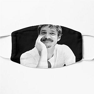 Cute & Swooning Pedro Pascal in B&W Flat Mask