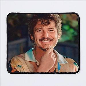 Pedro Pascal Smiling Sticker Mouse Pad