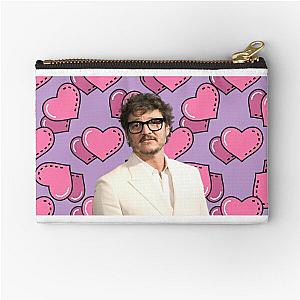 Pedro Pascal Valentine Hearts  Zipper Pouch