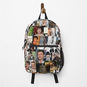 Pedro Pascal Abstract Seamless Collage Backpack