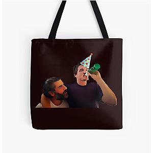 Pedro Pascal & Oscar Isaac Paint Art Perfect for 2021 All Over Print Tote Bag