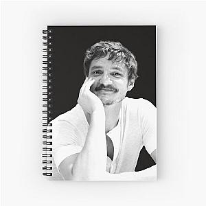 Cute & Swooning Pedro Pascal in B&W Spiral Notebook