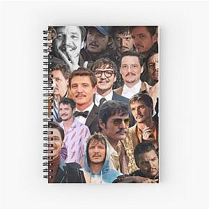 Pedro Pascal Photo Collage Spiral Notebook